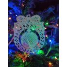 Csipke dísz keretben - gömb