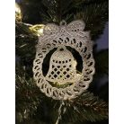 Csipke dísz keretben - csengő, harang
